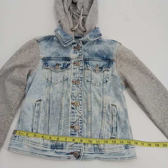 AEROPOSTALE WOMENS   XS JEAN HOODIE JACKET - Picture 9 of 15